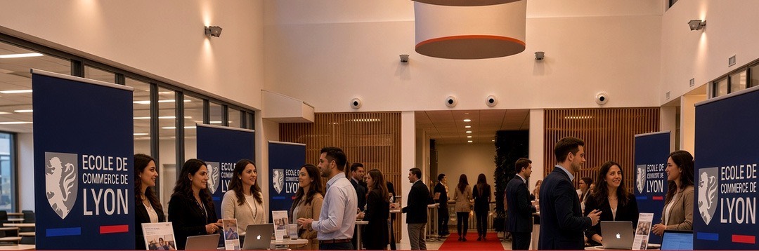 Soirée entreprises à l’École de Commerce de Lyon : recruteurs et étudiants échangent